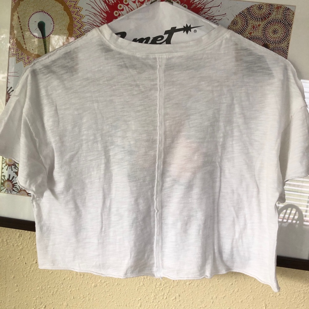 NEW Positano Italy Cropped Short Sleeve T-Shirt S Oranges - Picture 3 of 5